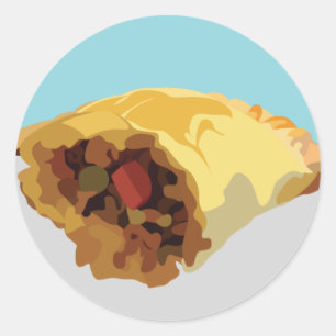 Philippines Series: Empanada Classic Round Sticker