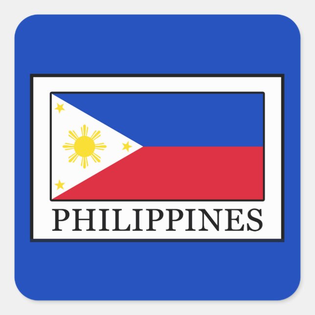 Philippines Square Sticker (Front)