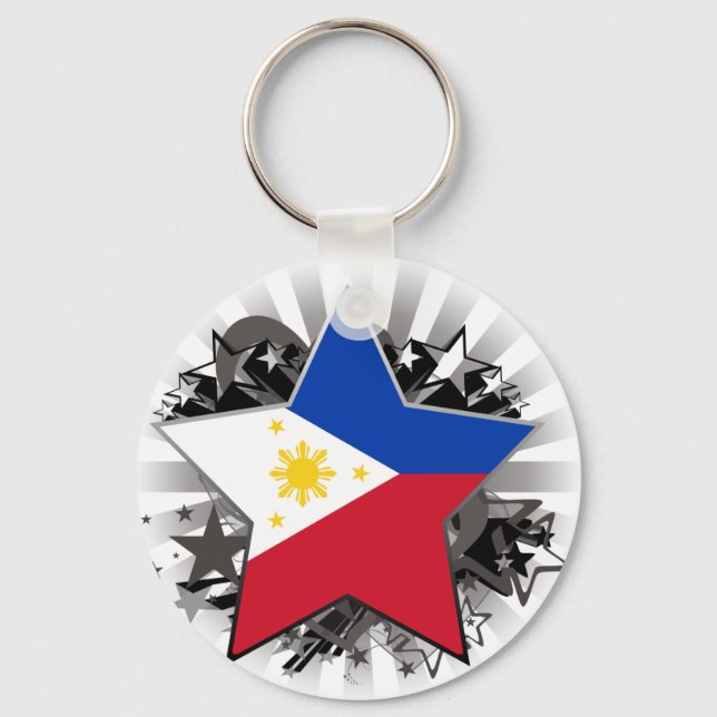 Philippines Star Keychain (Front)