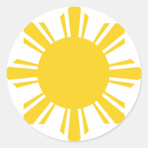 Philippines Sun by AiReal Apparel Classic Round Sticker