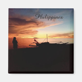Philippines Sunset by the Sea - Magnet