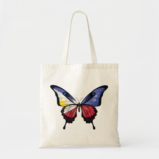 Philippines Swallowtail Butterfly Flag Tote Bag (Front)