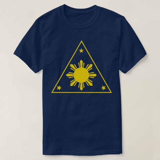 Philippines Three Stars and a Sun Triangle 1 T-Shirt (Design Front)