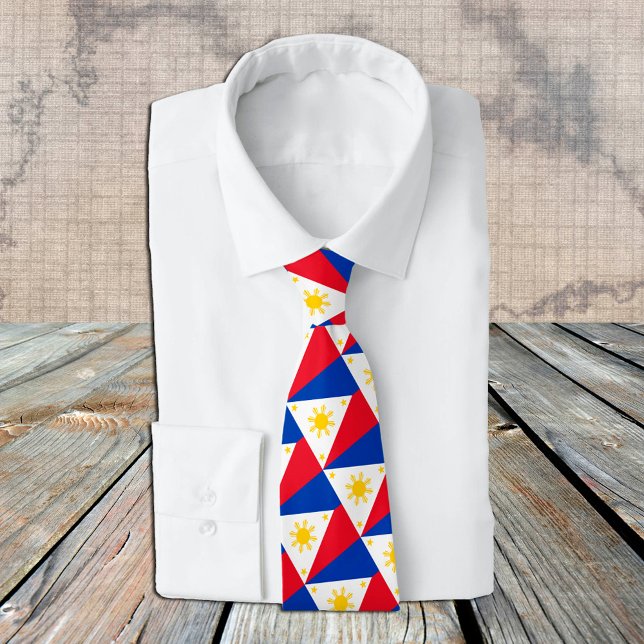 Philippines Tie, fashion Philippine Flag, business Neck Tie (Creator Uploaded)