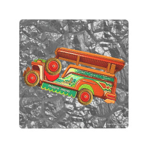 Philippines' Vintage Jeepney Metal Print