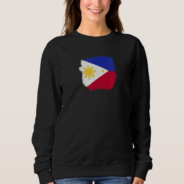 Philippines Vintage Philippine Flag Filipino Sweatshirt (Front)