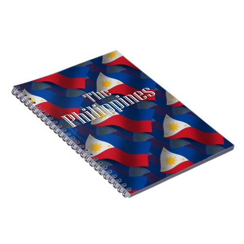 Philippines Waving Flag Notebook