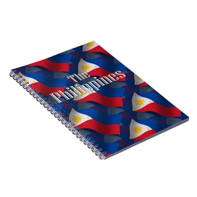 Philippines Waving Flag Notebook (Right Side)