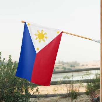 Philippines Weatherproof House Flag by Jeffreyw at Zazzle