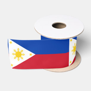 Philippino Flag & Philippines, holiday/sports Satin Ribbon