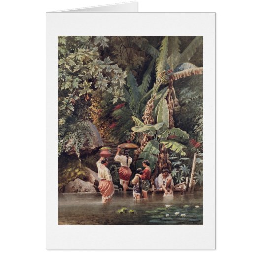 Philippino Women Washing Beneath a Banana Tree, 18 (Front)