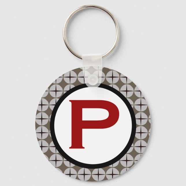 Philips Head Monogram Keychain (Front)