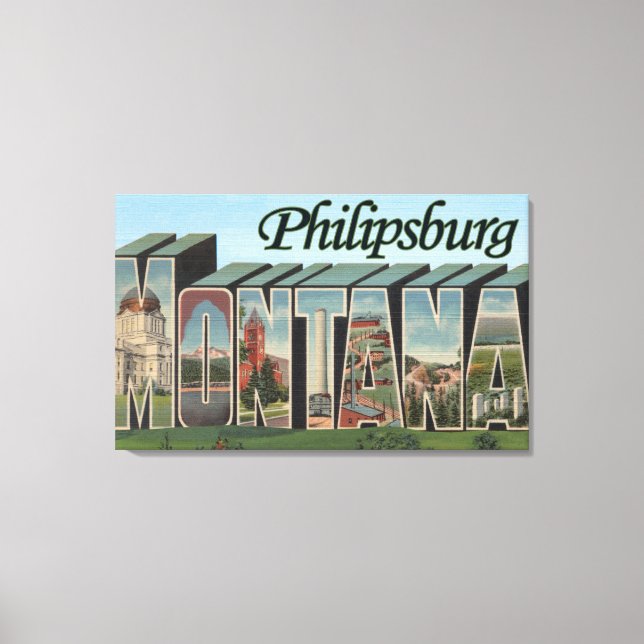 Philipsburg, Montana Canvas Print (Front)