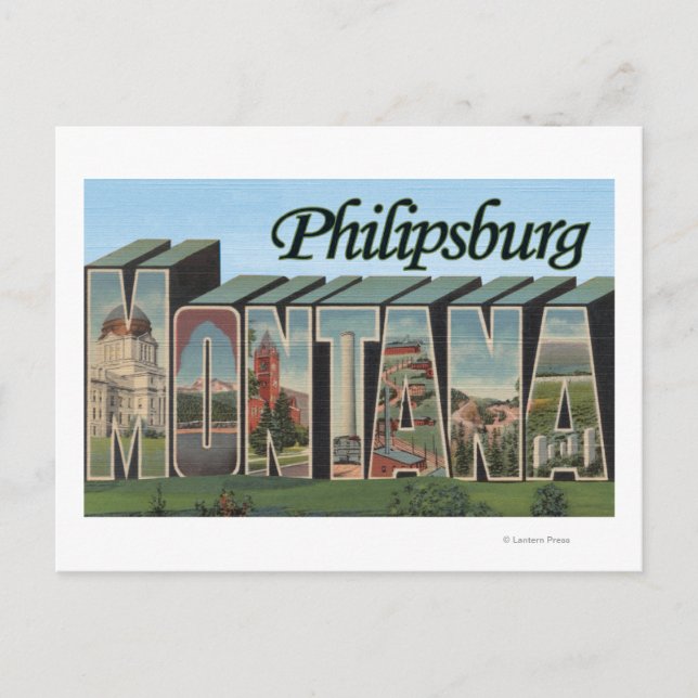 Philipsburg, Montana Postcard (Front)