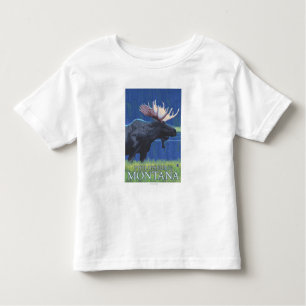 Philipsburg, MontanaMoonlight Moose Toddler T-shirt