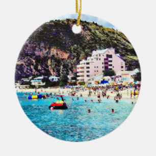 Philipsburg Sint Maarten Beach Ceramic Ornament