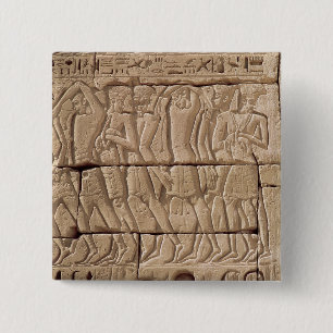 Philistine prisoners being led away button