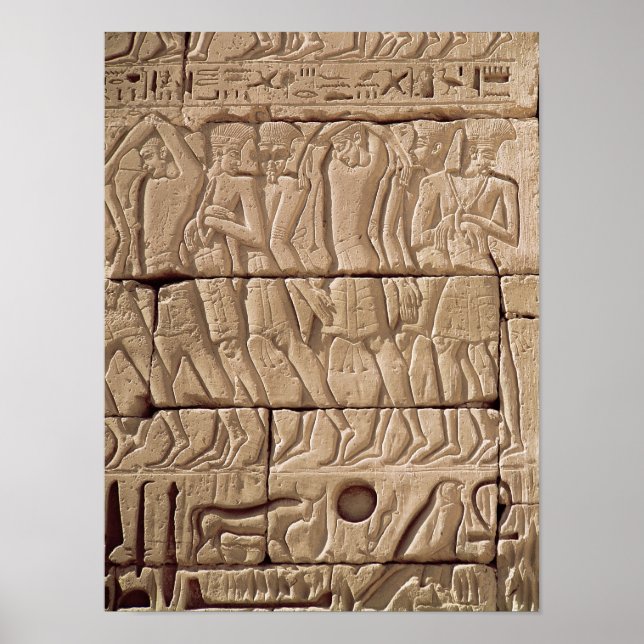 Philistine prisoners being led away poster (Front)