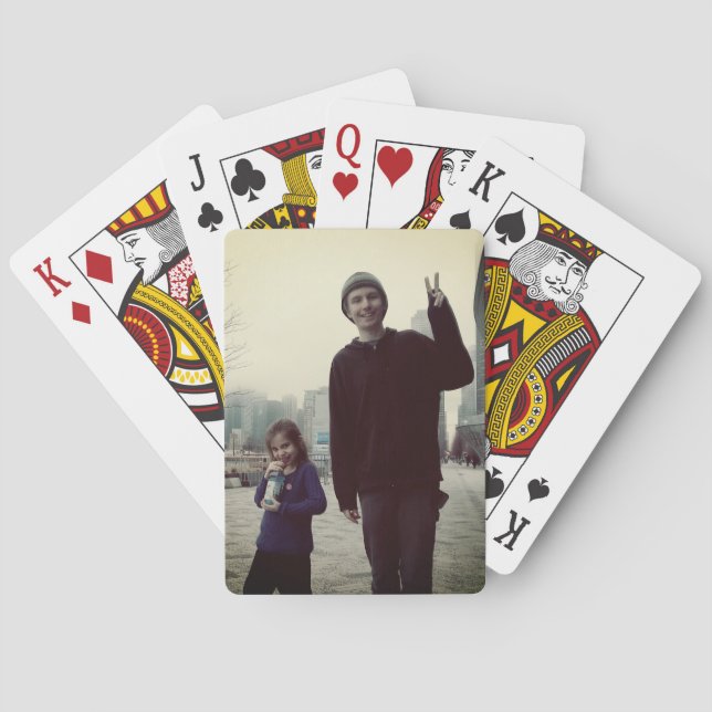 Phillip & Emily at Navy Pier Poker Cards (Back)
