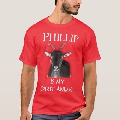 Phillip is My Spirit Animal Black  T_Shirt