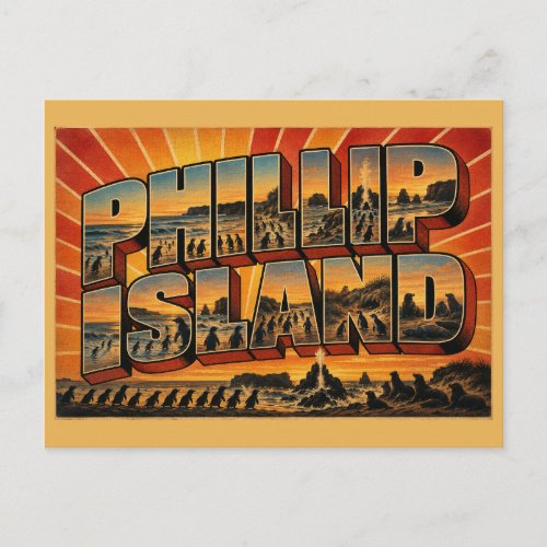 Phillip Island Victoria Australia Wildlife Island Postcard