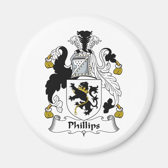 Phillips Family Crest Magnet (Front)