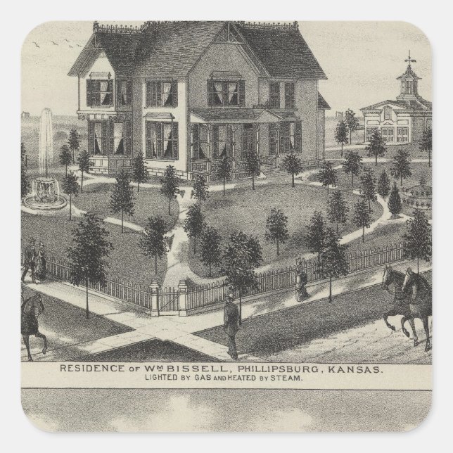 Phillipsburg Traders Bank, Kansas Square Sticker (Front)