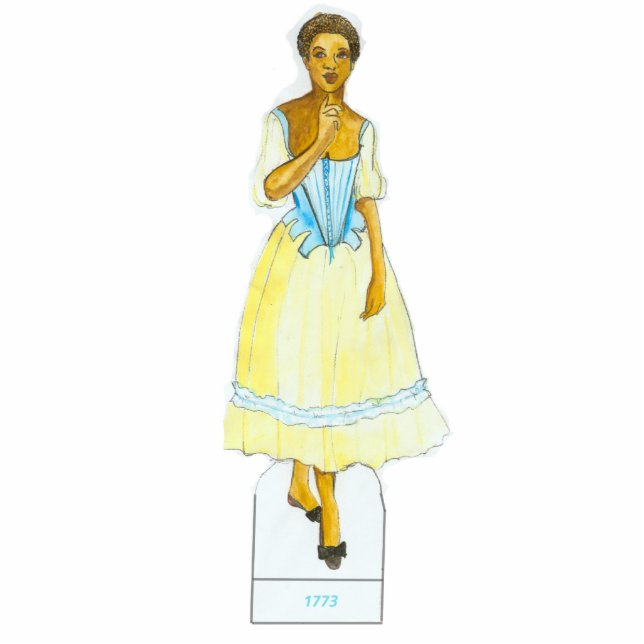 Phillis Wheatley 1773 photo sculpture (Front)