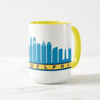 Philly 2019 Skyline Mug In City Colors by theJasonKnight at Zazzle