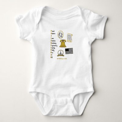 Philly Acronym Tourist Baby Bodysuit