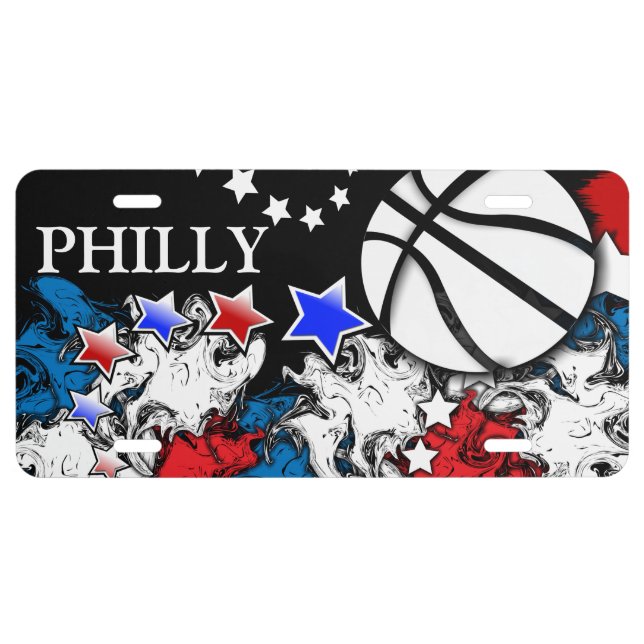PHILLY BASKETBALL License Plate (Front)