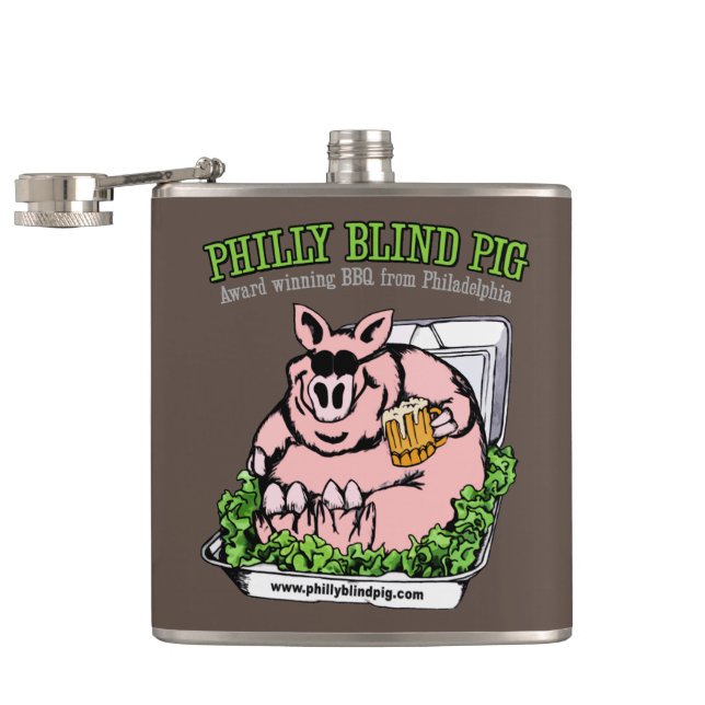 Philly Blind Pig BBQ Flask (Opened)
