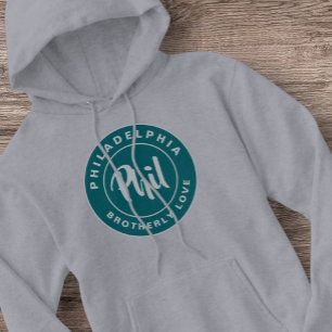Philly Brotherly Love Culture Green Vintage Hoodie