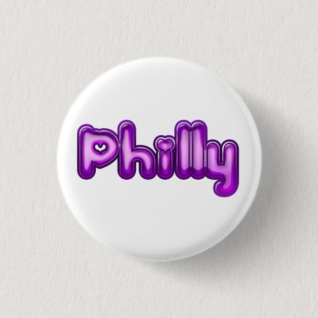 Philly, button, for sale ! button (Front)