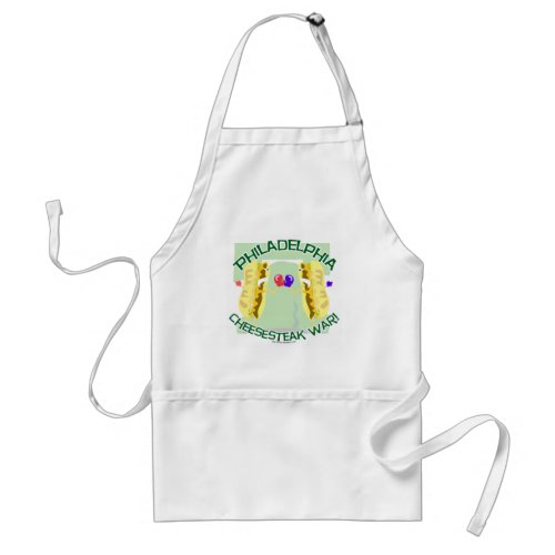 Philly Cheesteak War Adult Apron