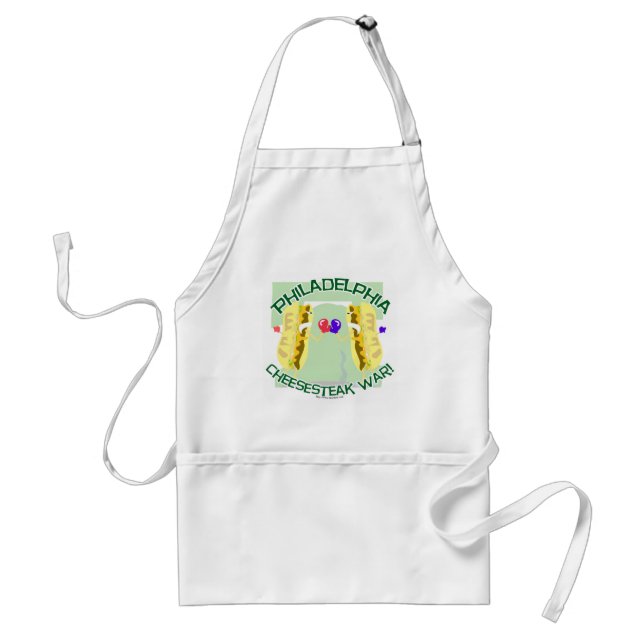 Philly Cheesteak War Adult Apron (Front)