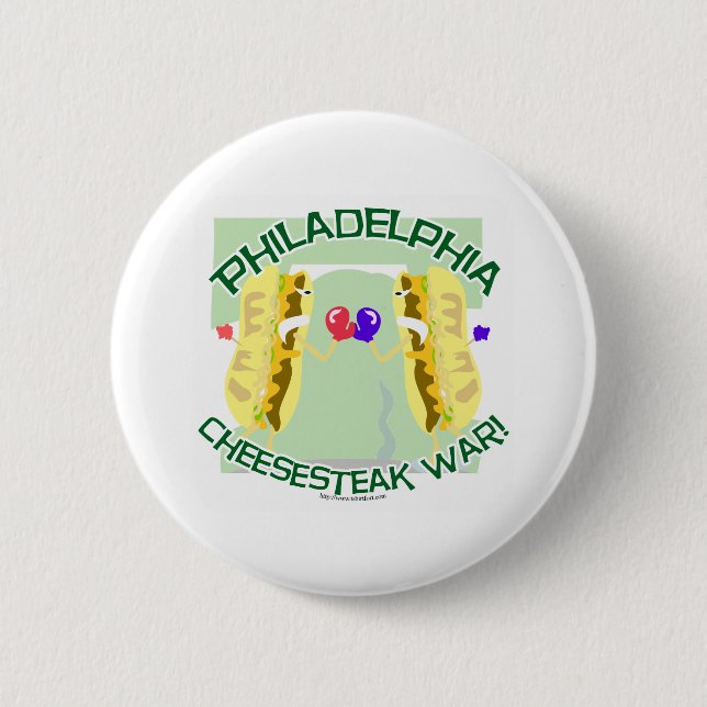 Philly Cheesteak War Button (Front)