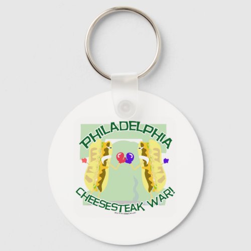 Philly Cheesteak War Keychain