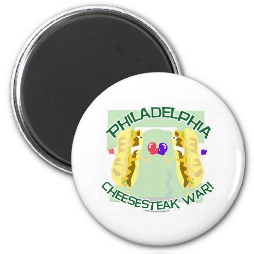 Philly Cheesteak War Magnet