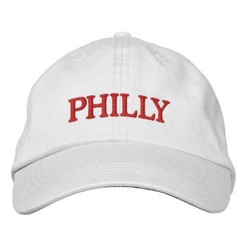 Philly Embroidered Baseball Cap by Luzesky at Zazzle