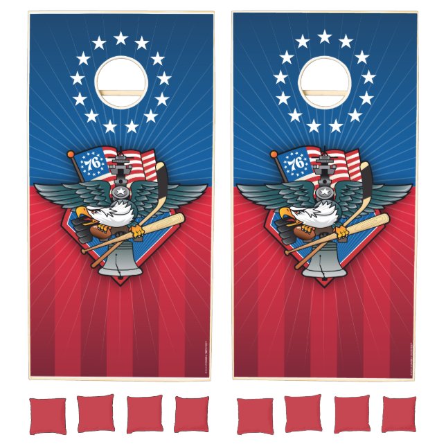 Philly Fan Crest Cornhole Set (Set)