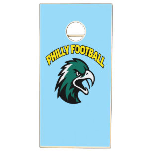 Philly Football Eagle Mascot Sports Apparel Cornhole Set