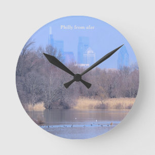 Philly From Afar Acrylic Wall Clock