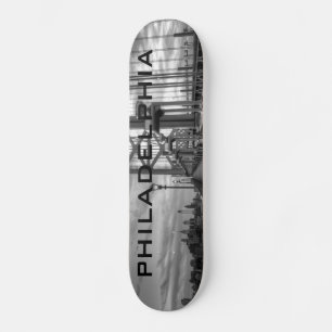 Philly from the bridge skateboard deck