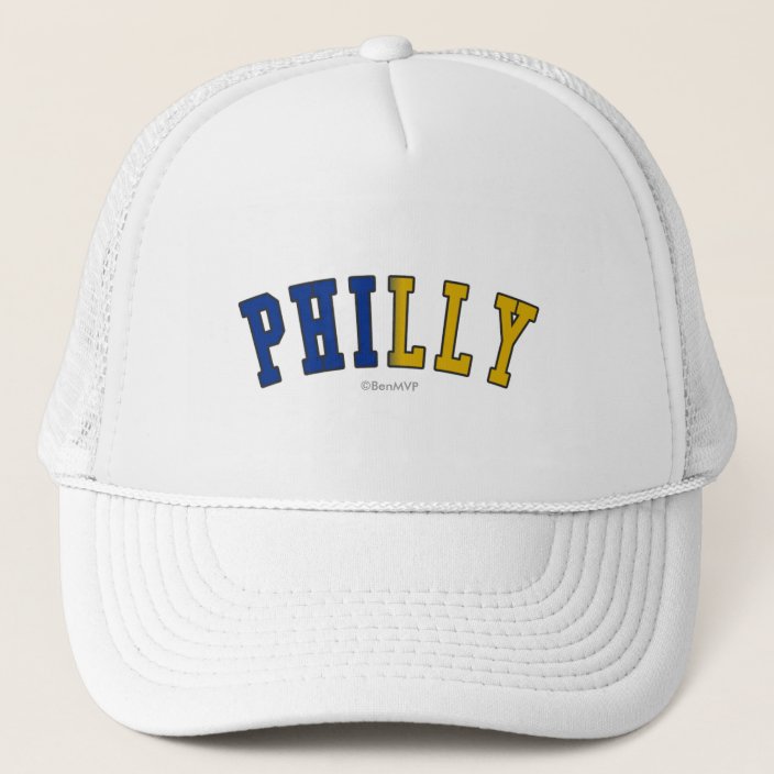 Philly in Pennsylvania State Flag Colors Trucker Hat