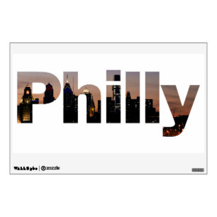 Philly Letters and Skyline Wall Decal