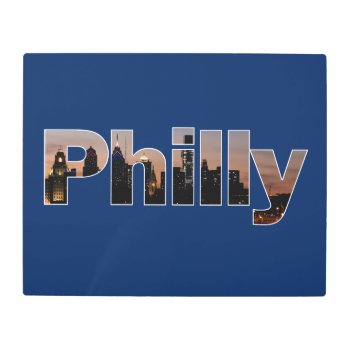 Philly Letters Metal Wall Art by KenKPhoto at Zazzle