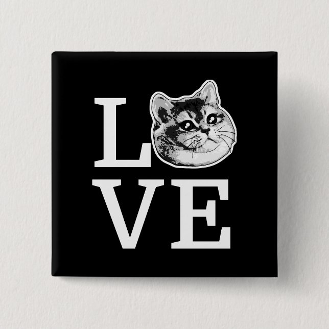 Philly Love Cat Button (Front)