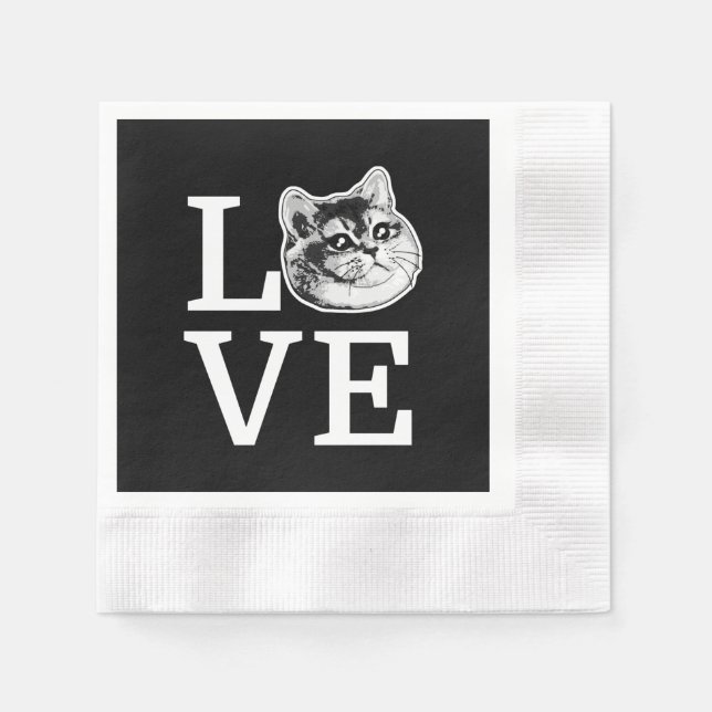 Philly Love Cat Napkins (Front)