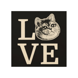 Philly Love Cat Wood Wall Art